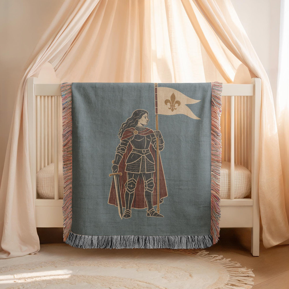Joan of Arc Woven Blanket