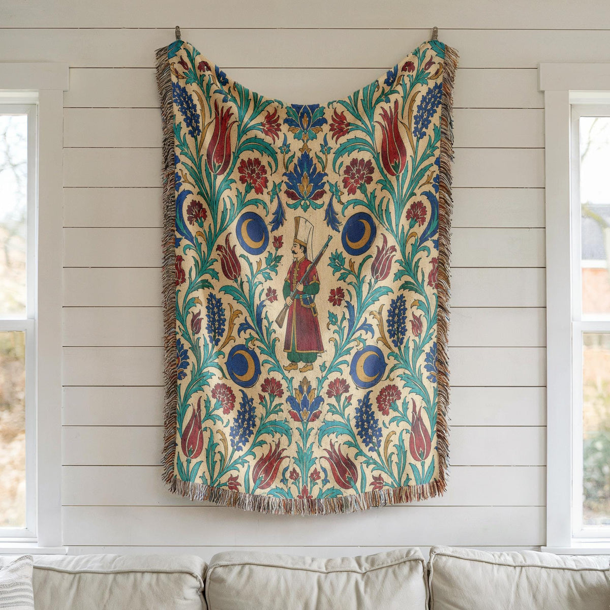 Ottoman Warrior Woven Blanket