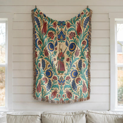 Ottoman Warrior Woven Blanket