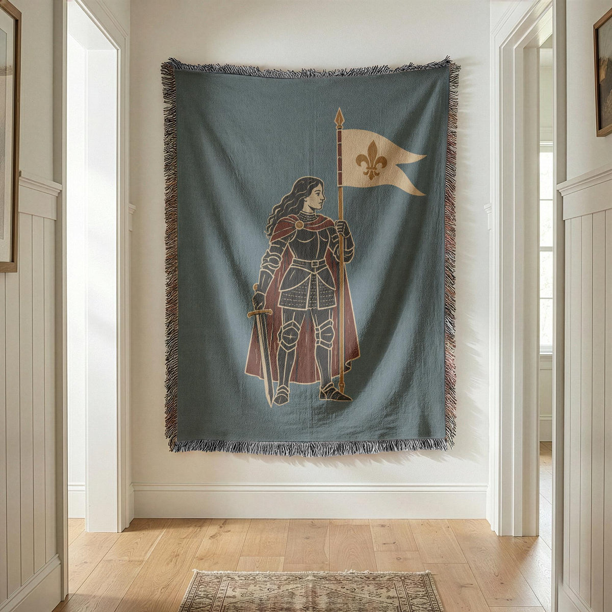 Joan of Arc Woven Blanket