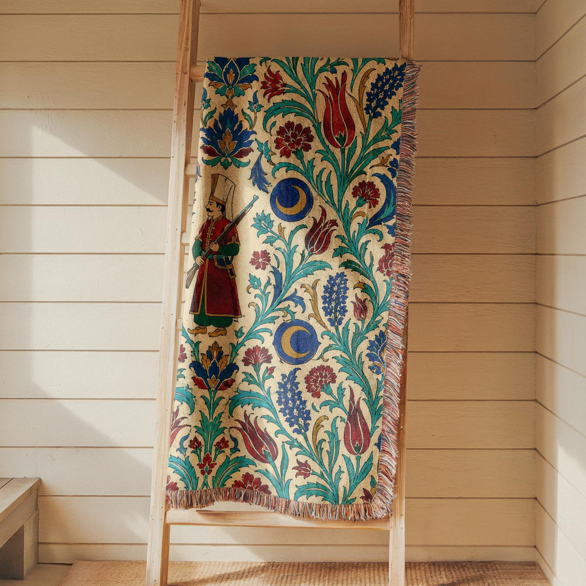 Ottoman Warrior Woven Blanket