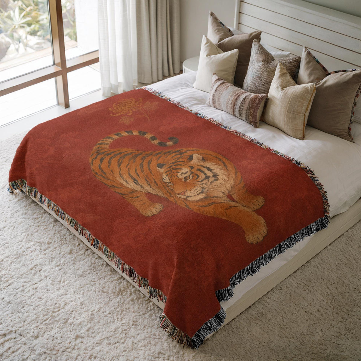 Tiger Woven Blanket