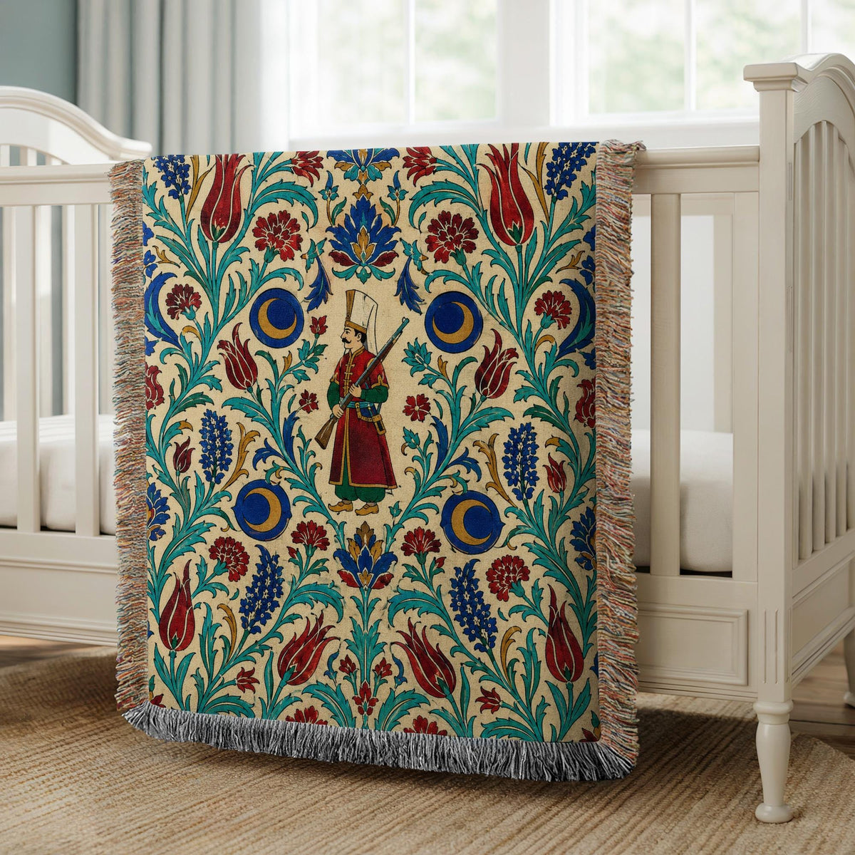 Ottoman Warrior Woven Blanket