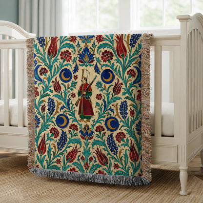 Ottoman Warrior Woven Blanket