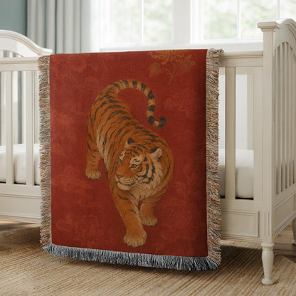 Tiger Woven Blanket