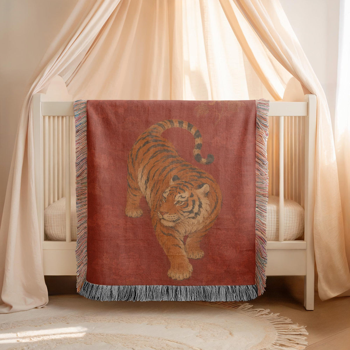 Tiger Woven Blanket