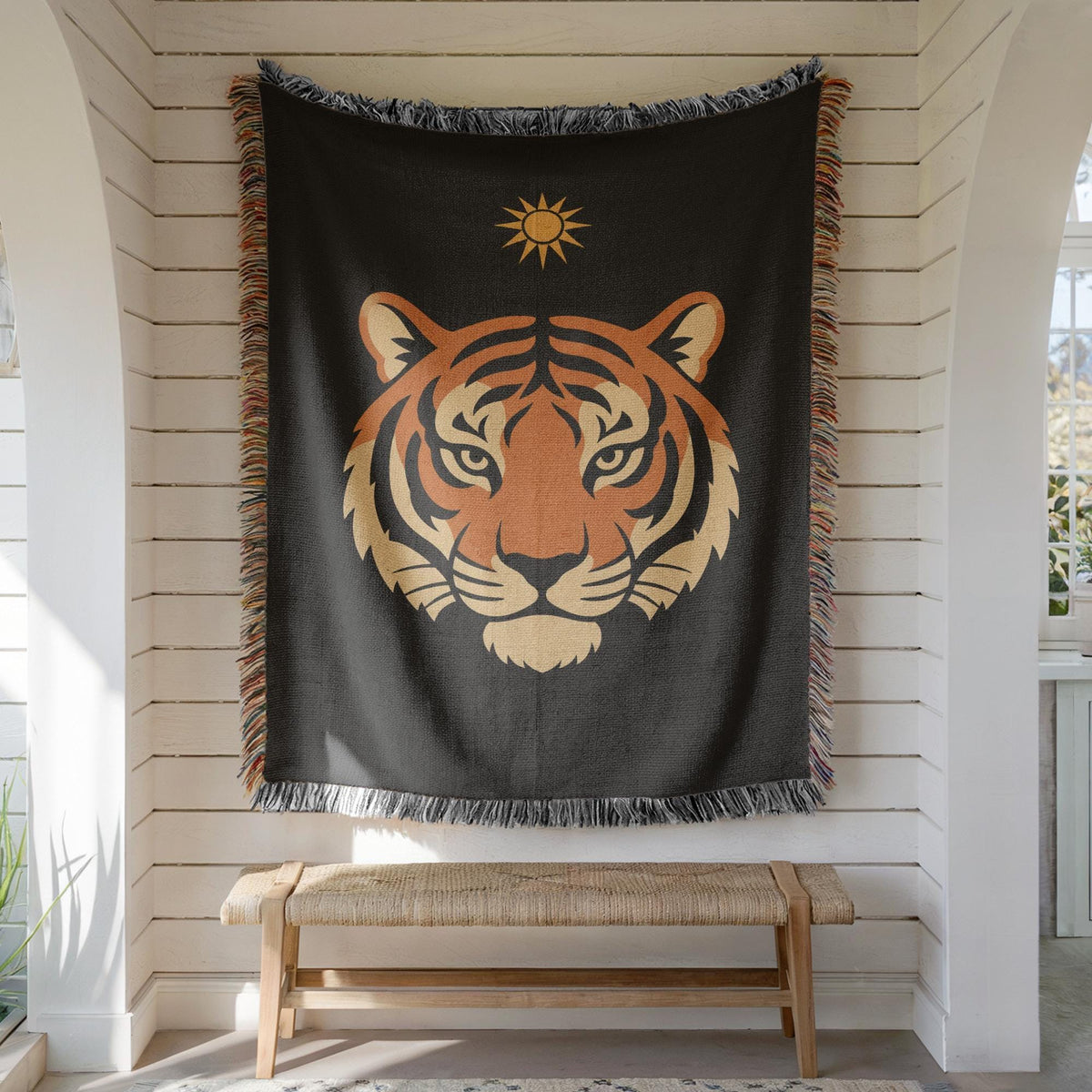 Tiger Woven Blanket