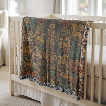 Steppe Archer Woven Blanket
