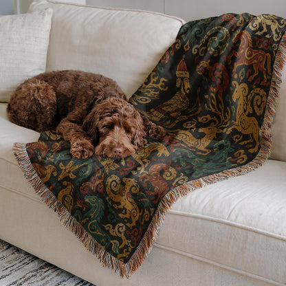 Steppe Archer Woven Blanket
