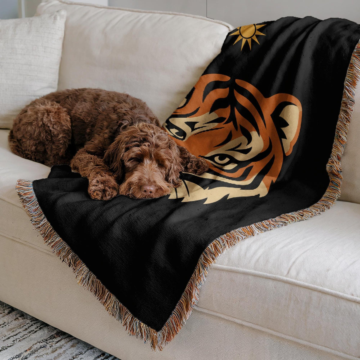 Tiger Woven Blanket