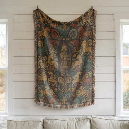 Steppe Archer Woven Blanket