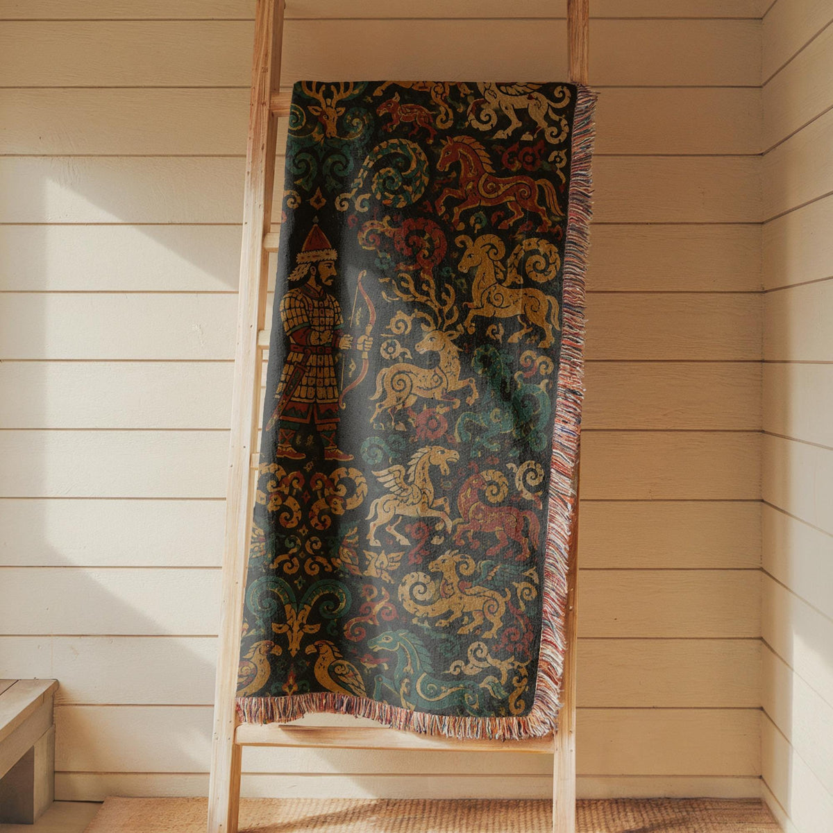 Steppe Archer Woven Blanket
