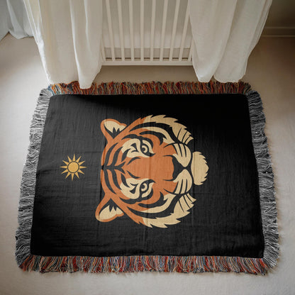 Tiger Woven Blanket