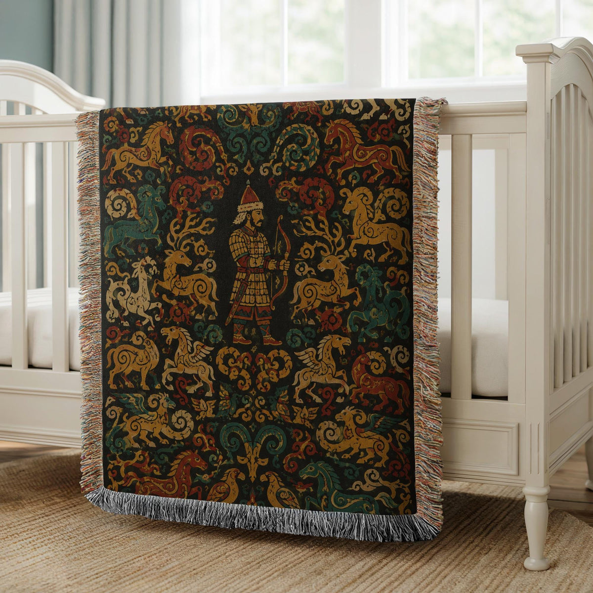 Steppe Archer Woven Blanket