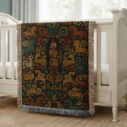 Steppe Archer Woven Blanket