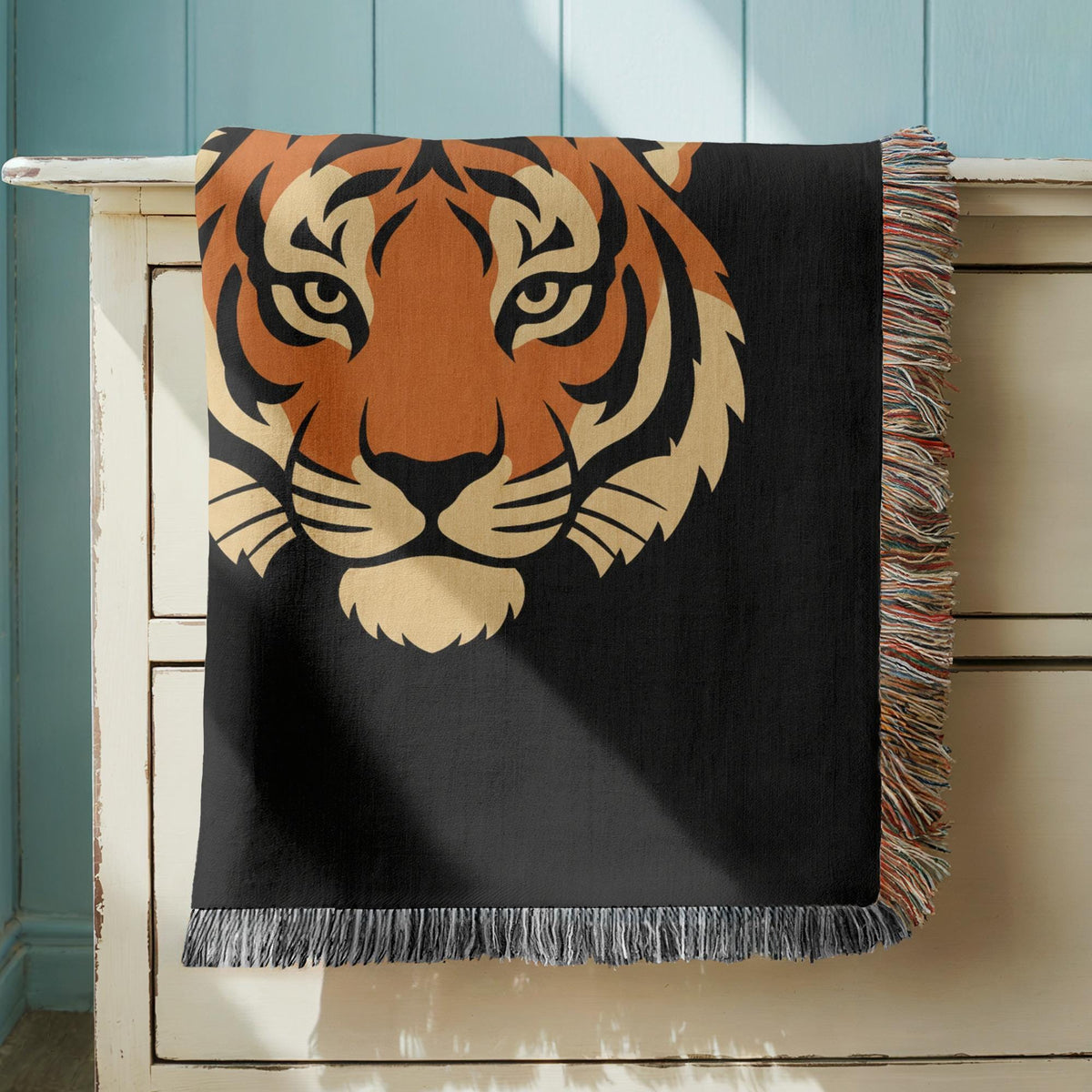 Tiger Woven Blanket