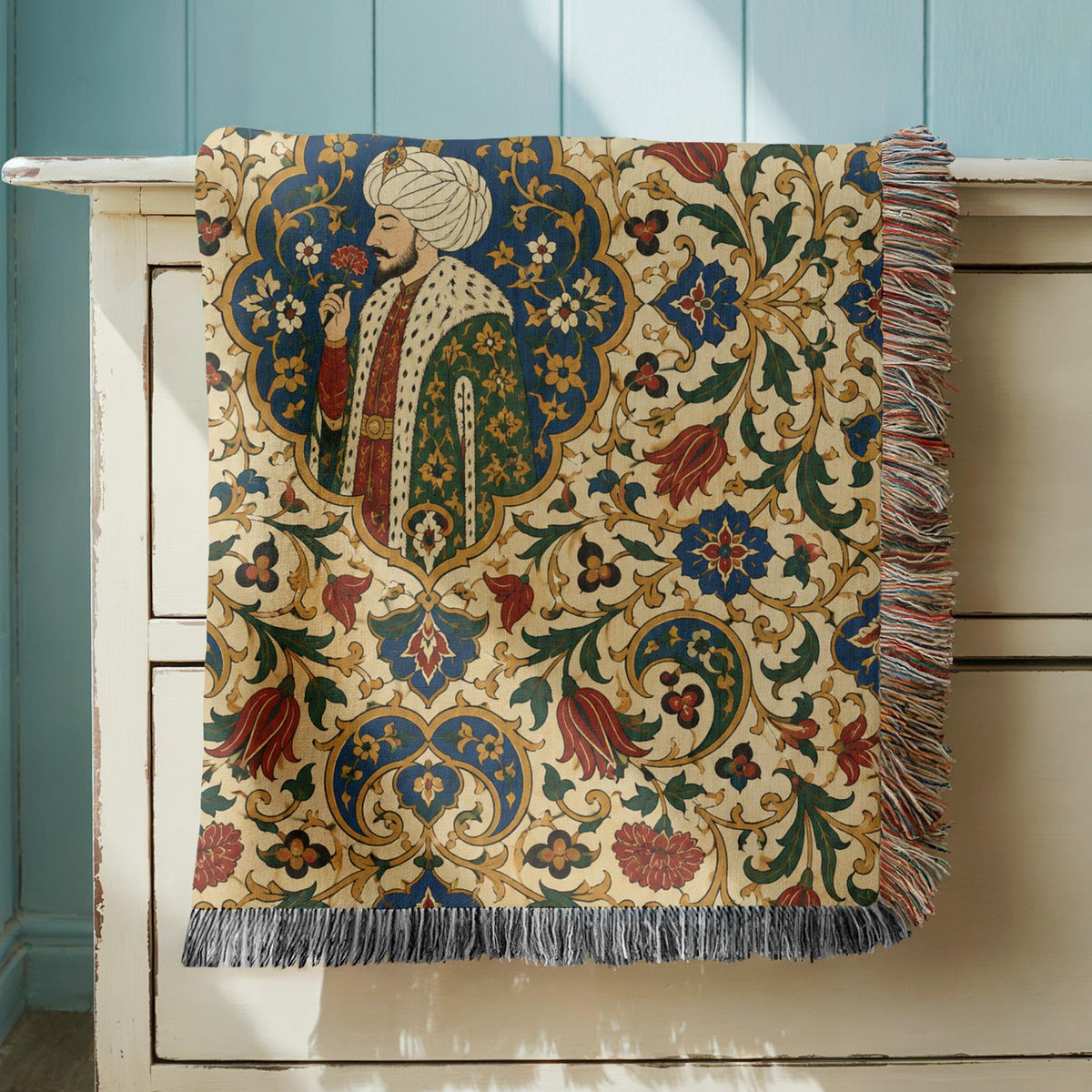 Ottoman Sultan Woven Blanket