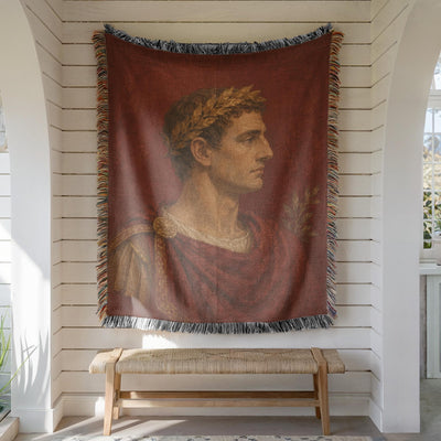 Roman Emperor Woven Blanket