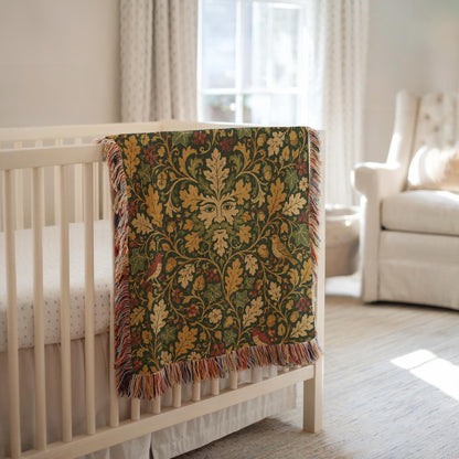 Green Man Woven Blanket