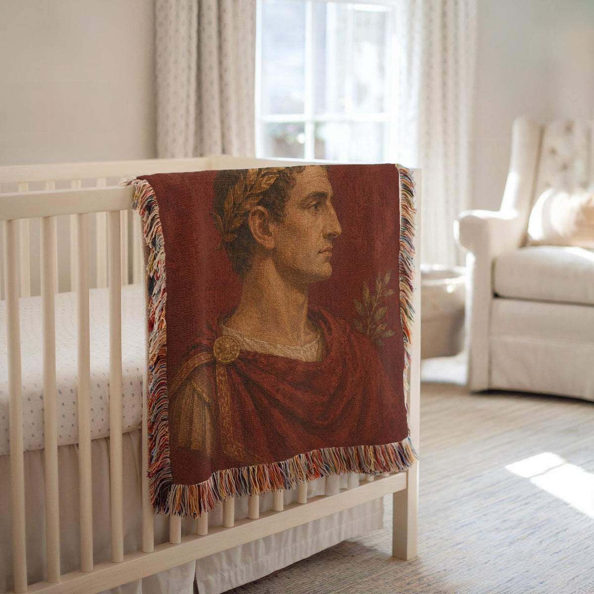 Roman Emperor Woven Blanket