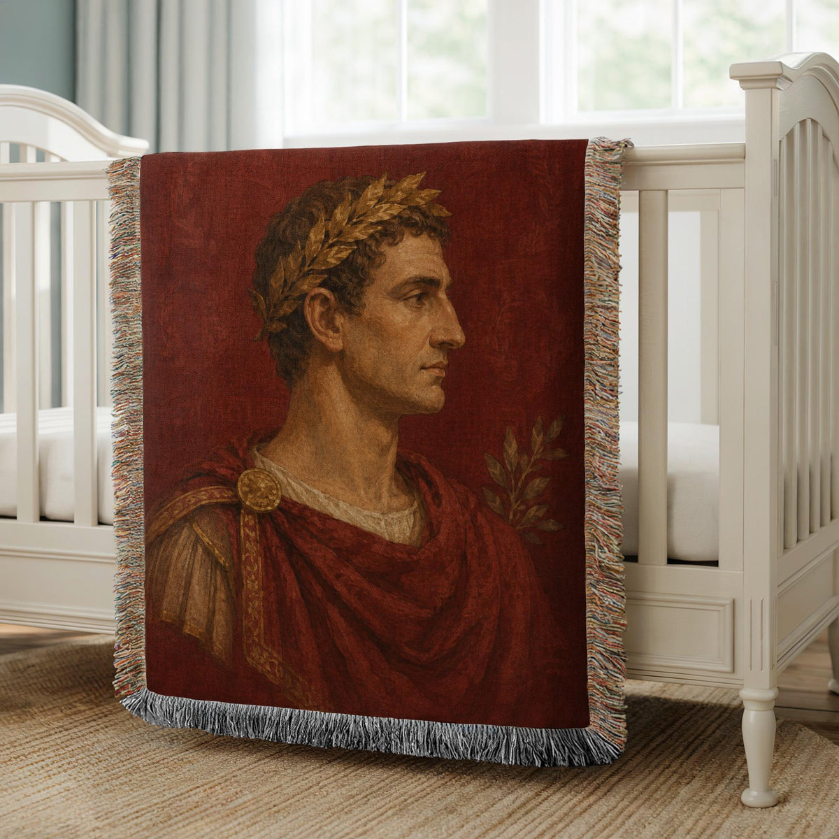 Roman Emperor Woven Blanket