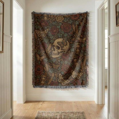 Skull Woven Blanket