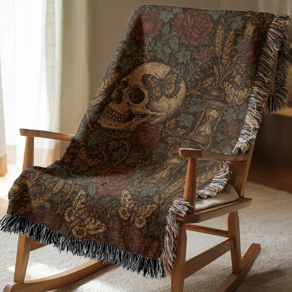 Skull Woven Blanket