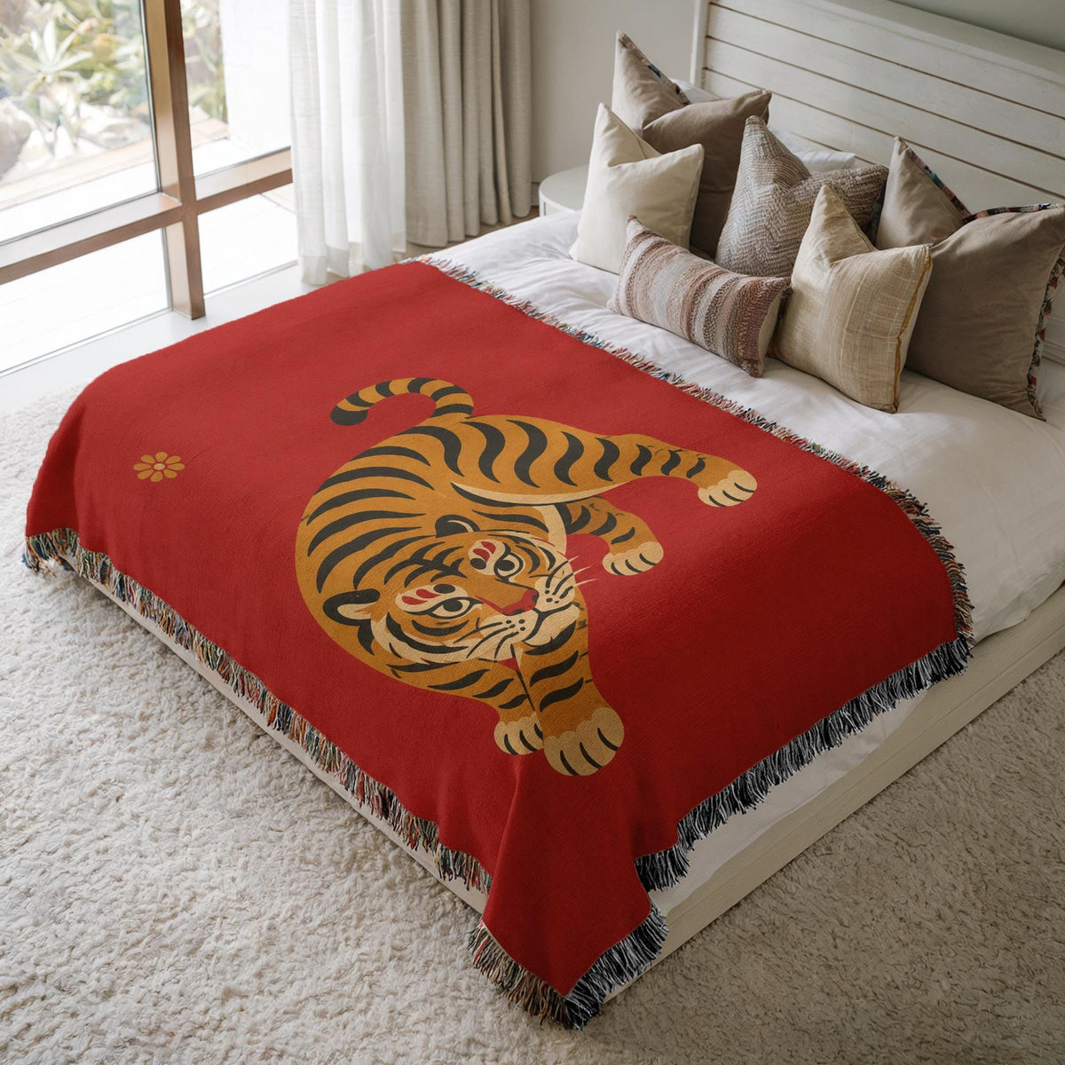 Tiger Woven Blanket