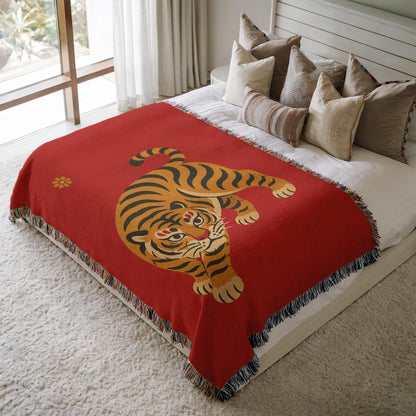 Tiger Woven Blanket