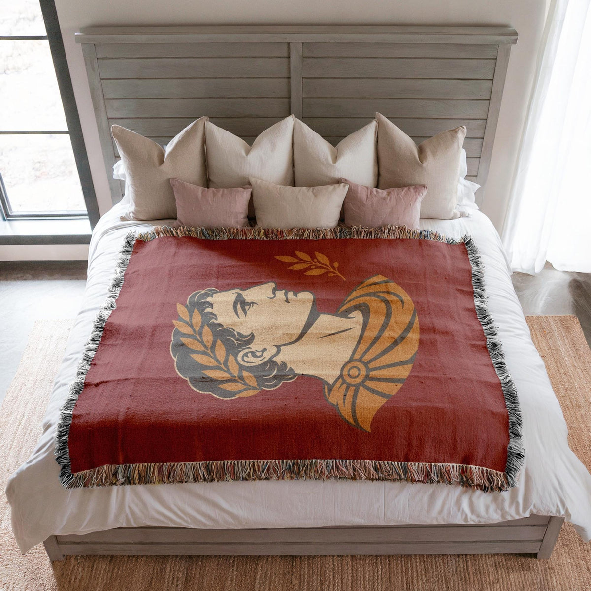 Roman Emperor Woven Blanket