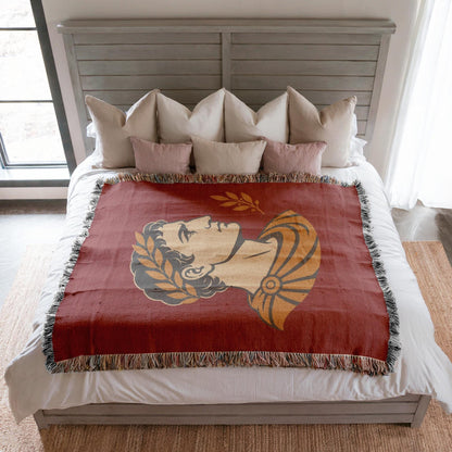 Roman Emperor Woven Blanket