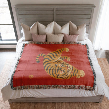 Tiger Woven Blanket