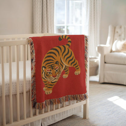 Tiger Woven Blanket