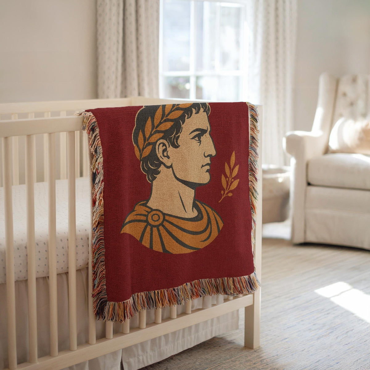 Roman Emperor Woven Blanket