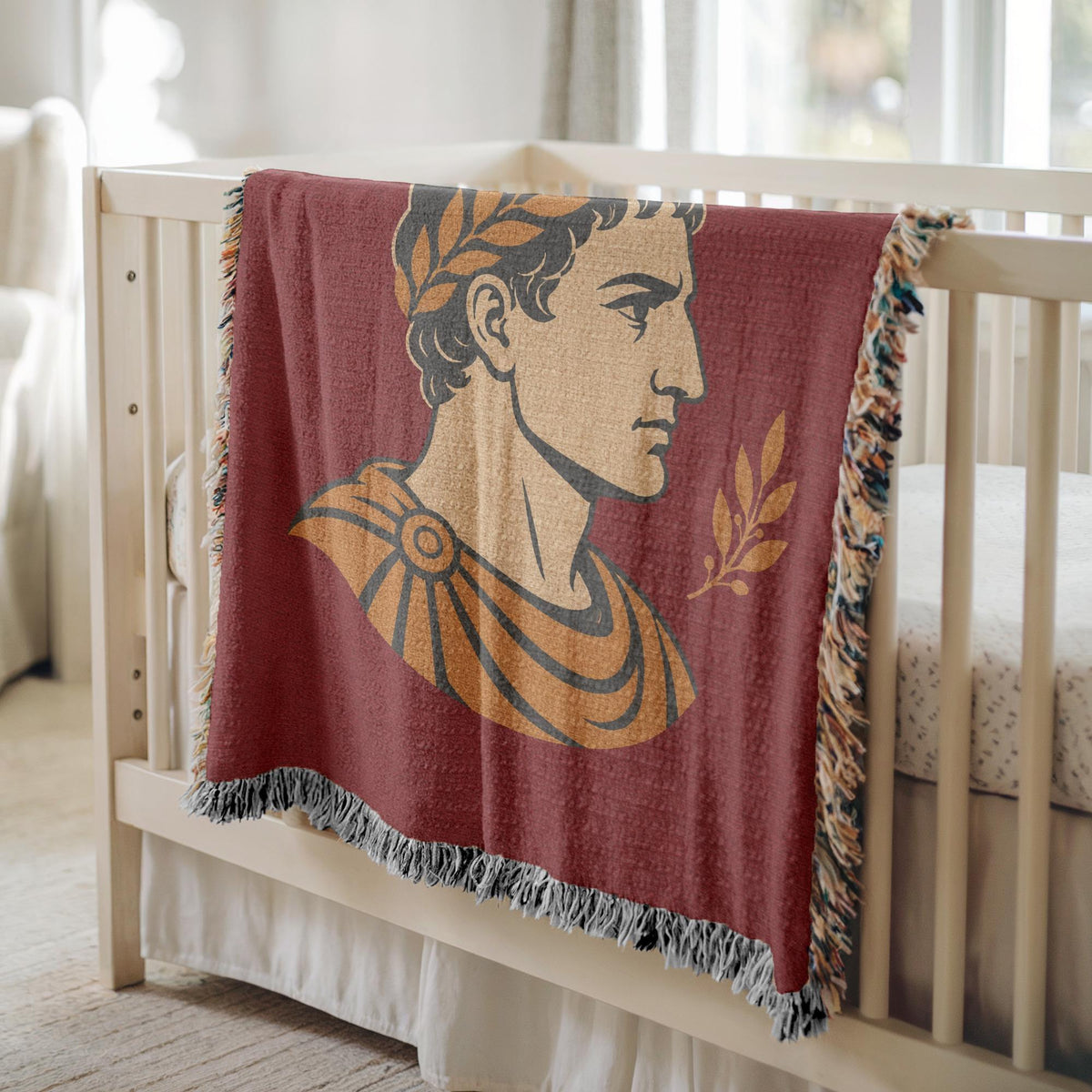 Roman Emperor Woven Blanket