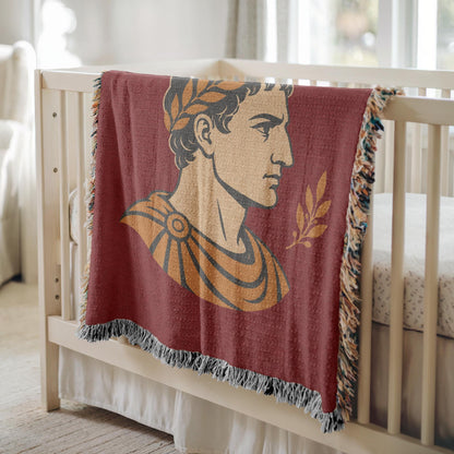 Roman Emperor Woven Blanket