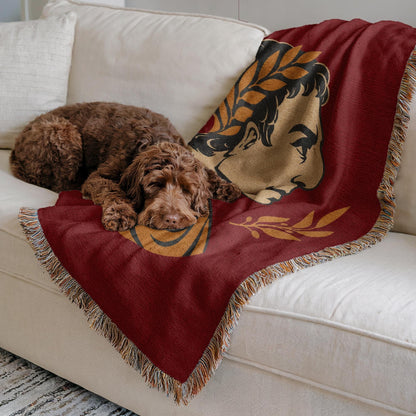 Roman Emperor Woven Blanket