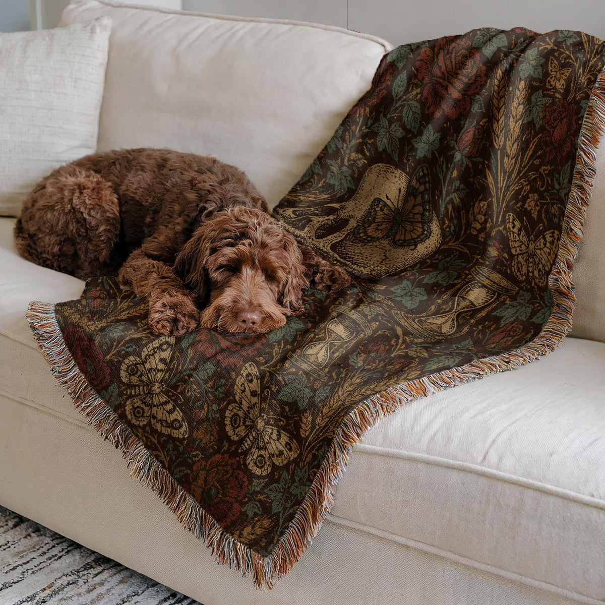 Skull Woven Blanket