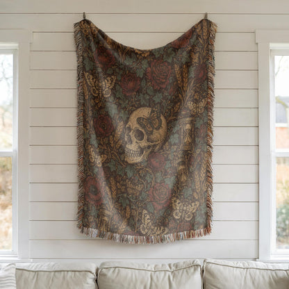 Skull Woven Blanket