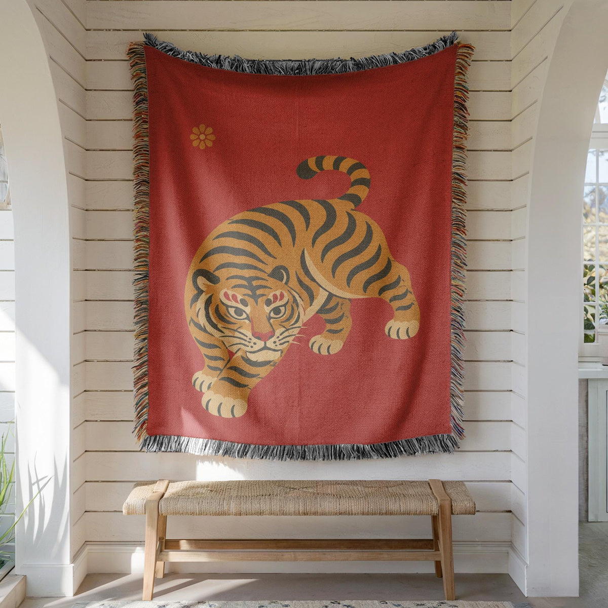 Tiger Woven Blanket