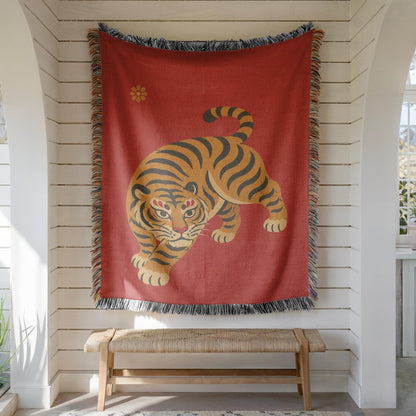 Tiger Woven Blanket