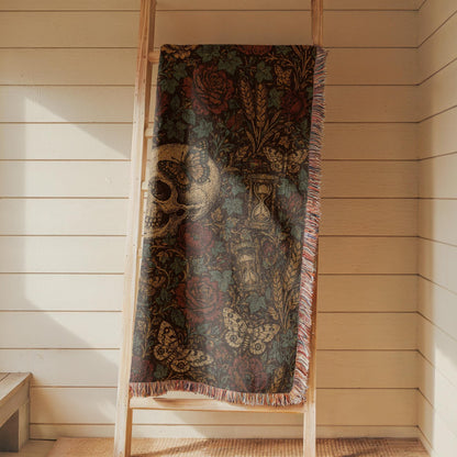 Skull Woven Blanket
