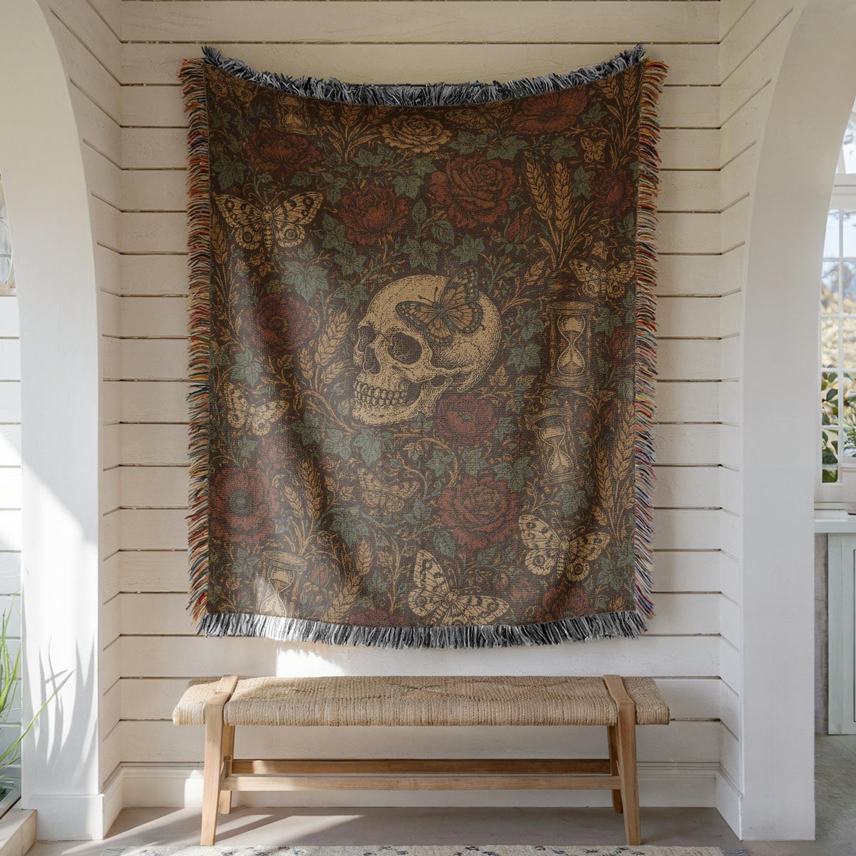 Skull Woven Blanket