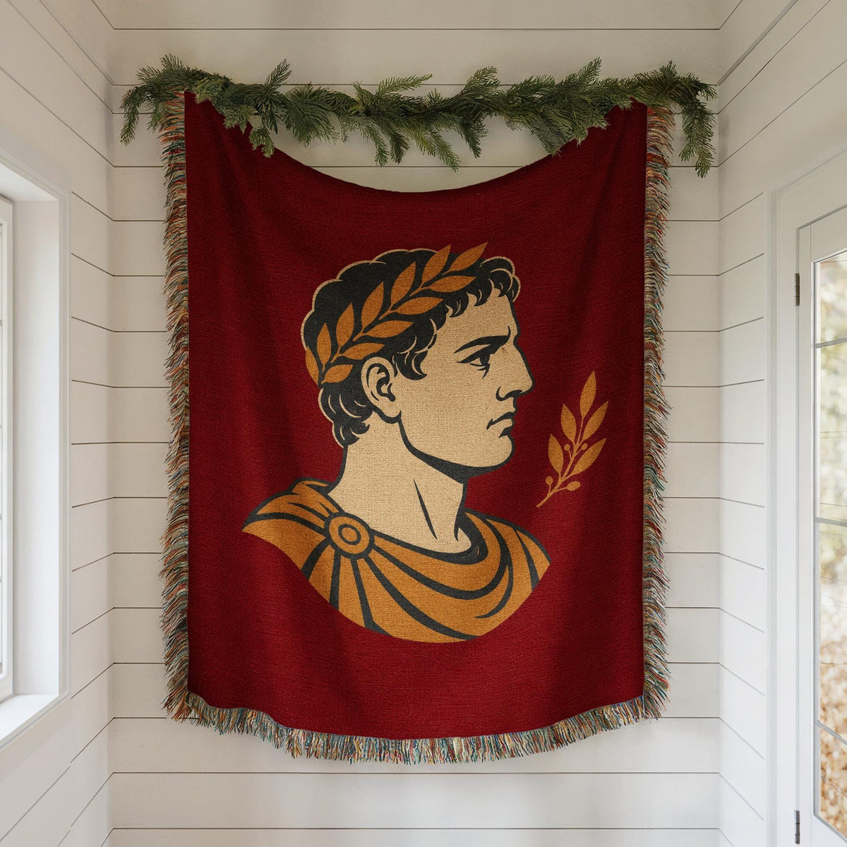 Roman Emperor Woven Blanket