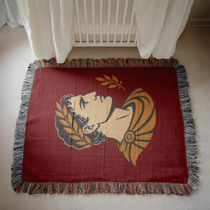 Roman Emperor Woven Blanket