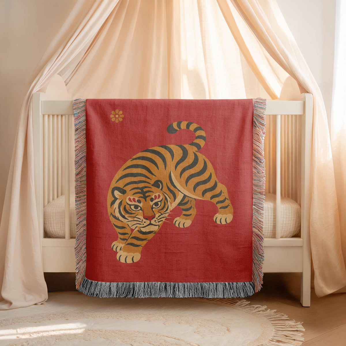 Tiger Woven Blanket