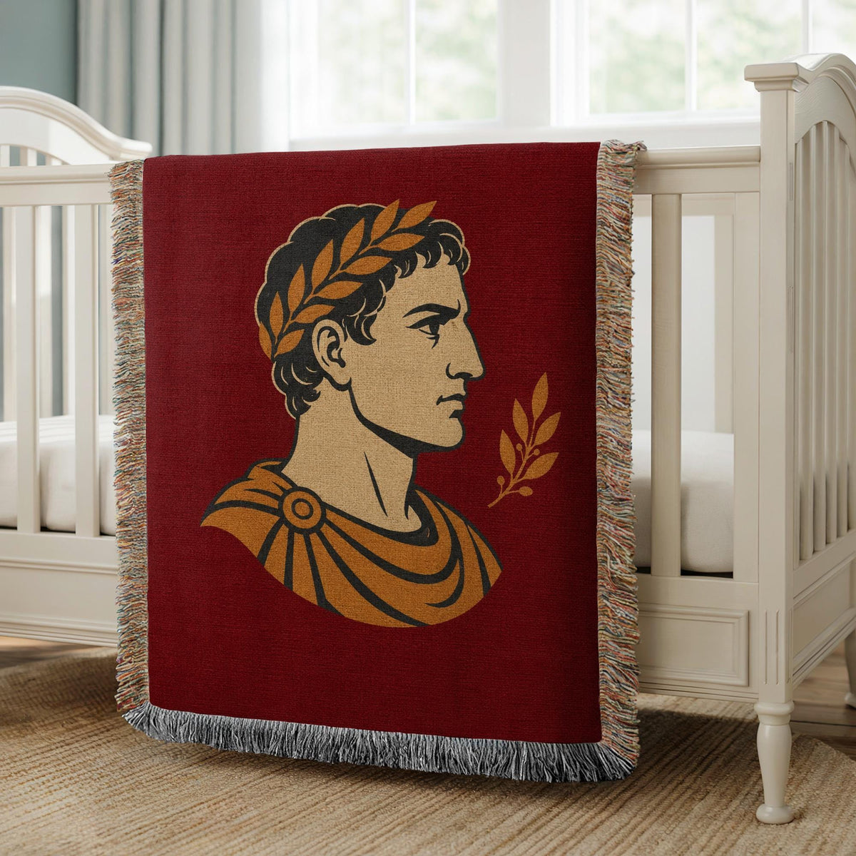 Roman Emperor Woven Blanket