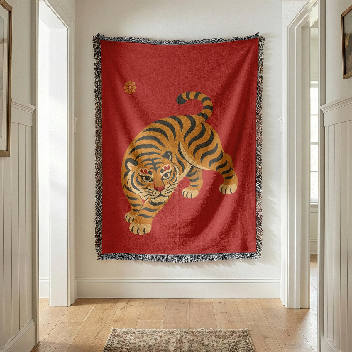 Tiger Woven Blanket