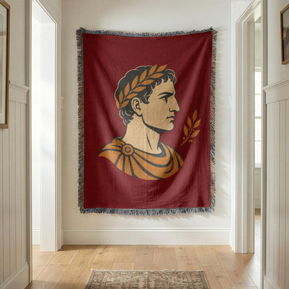 Roman Emperor Woven Blanket