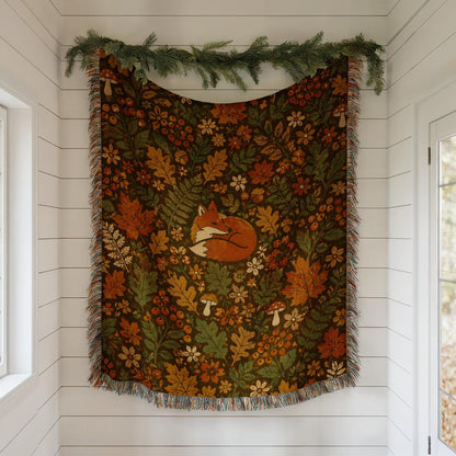 Fox Woven Blanket